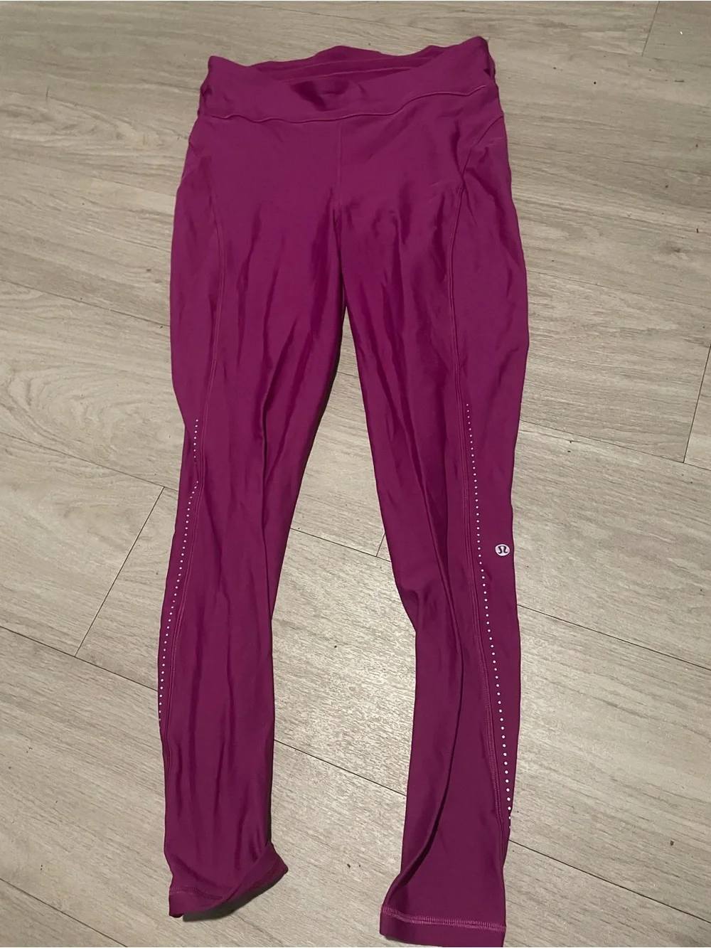 lululemon athletica Magenta High-Rise Leggings with Reflective Dots